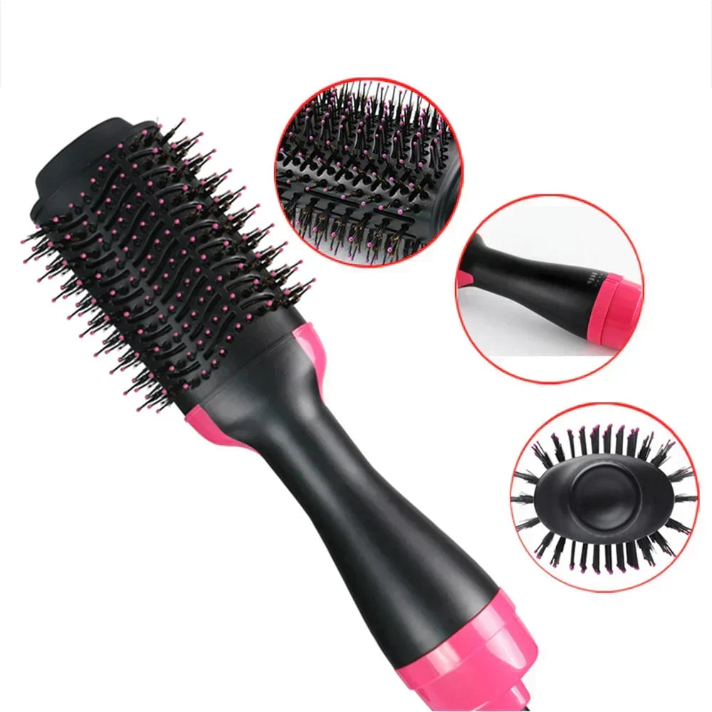 One Step Solution Hot Air Brush (Dryer + Straightener)