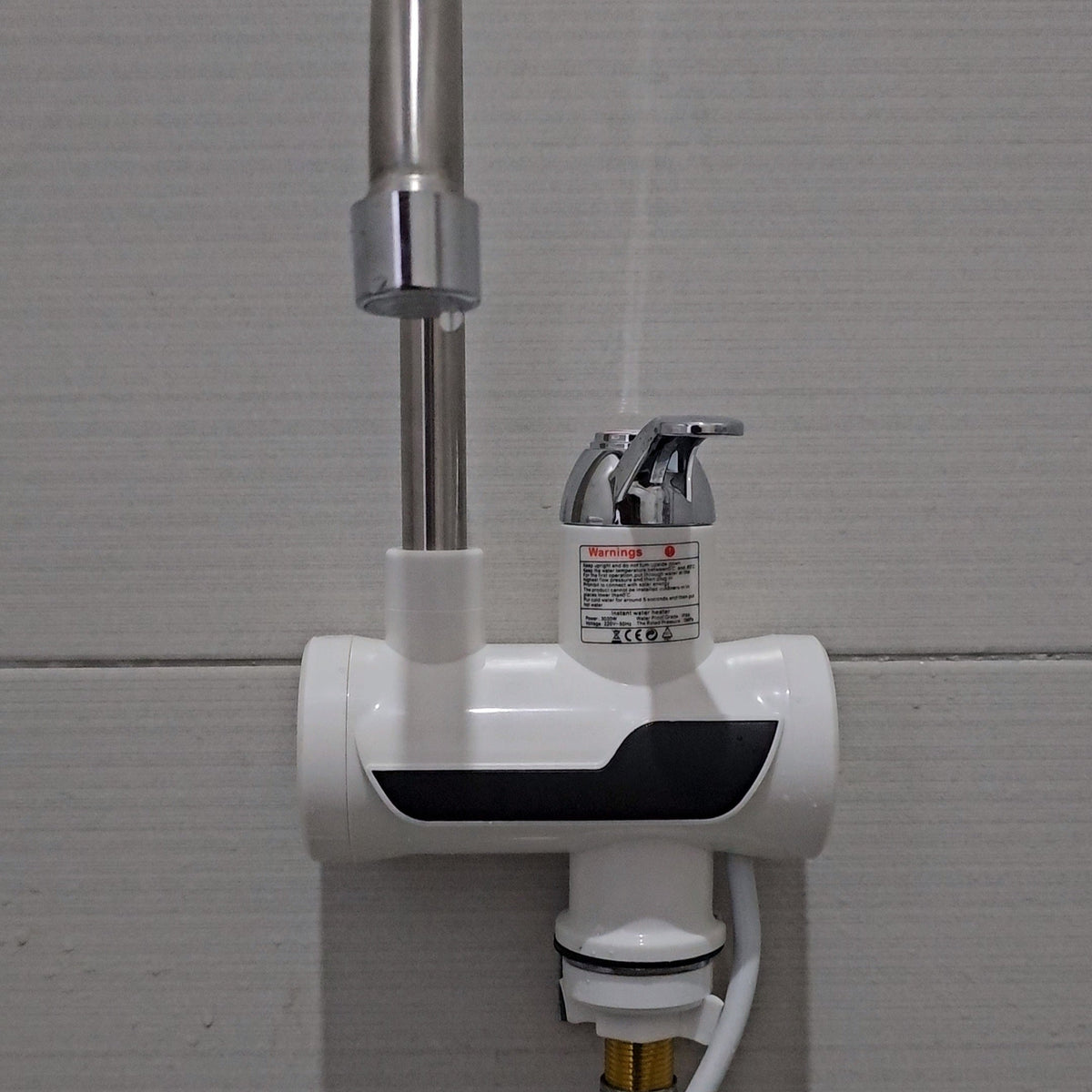 Electric Instant Water Heating Tap with LED Temperature Display Hot Water Faucet