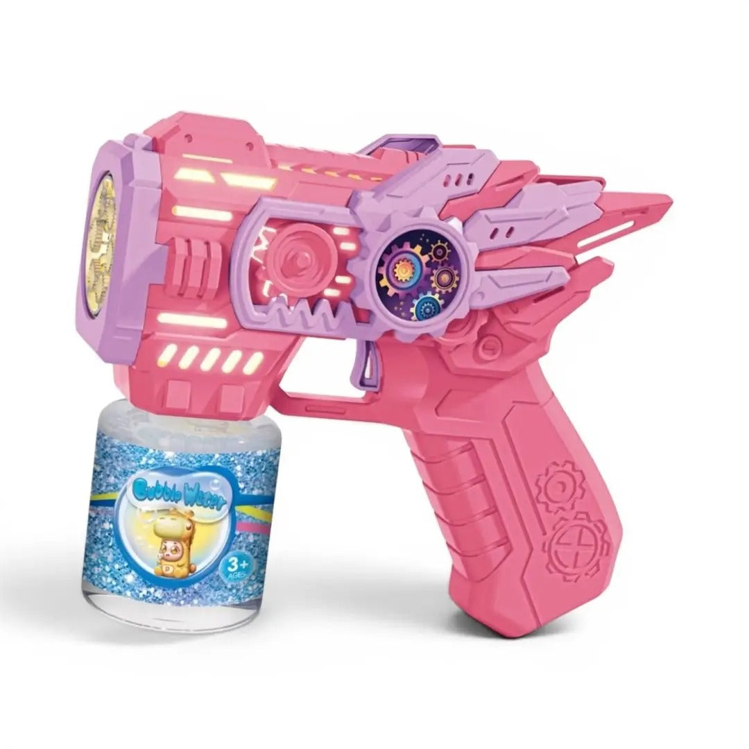 Kids Electric Gear Bubble Gun Toy Automatic